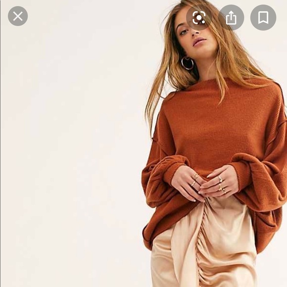 Free People Sweaters - Free People Main Squeeze Top Sedona Brown